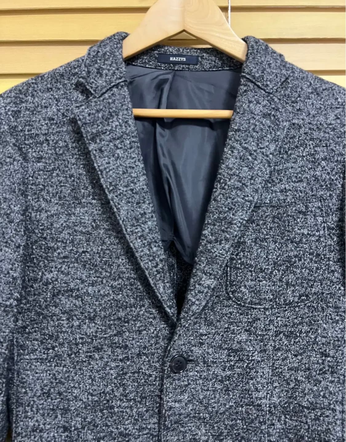 헤지스 남성 보카시그레이 울저지자켓 95 상품이미지1