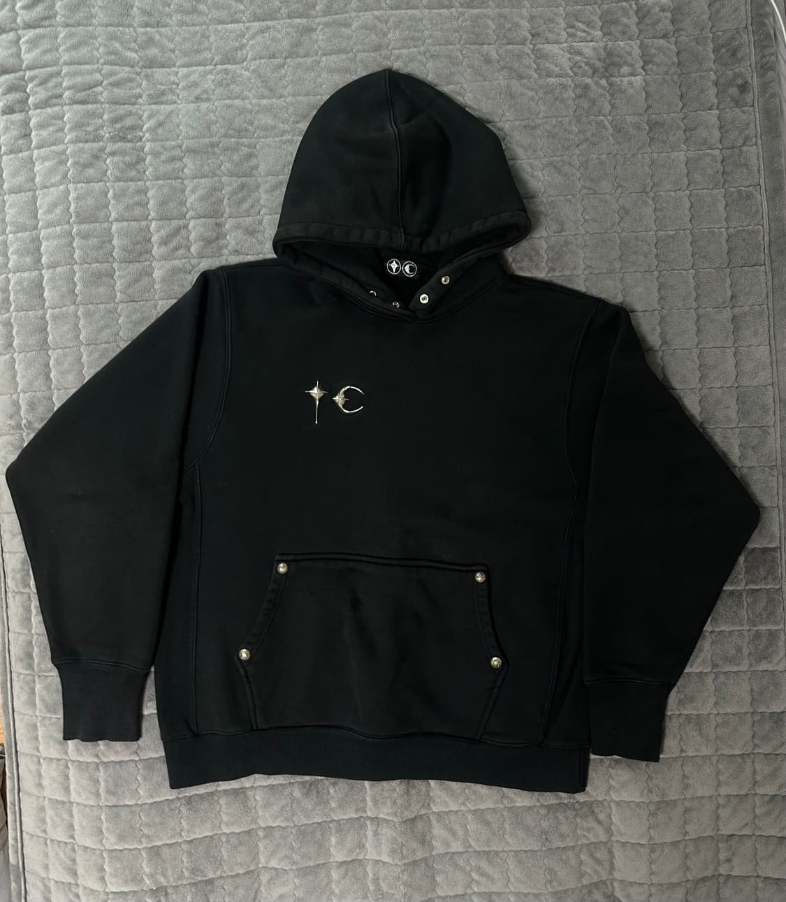 떠그클럽 후드 블랙 3사이즈 상품이미지1