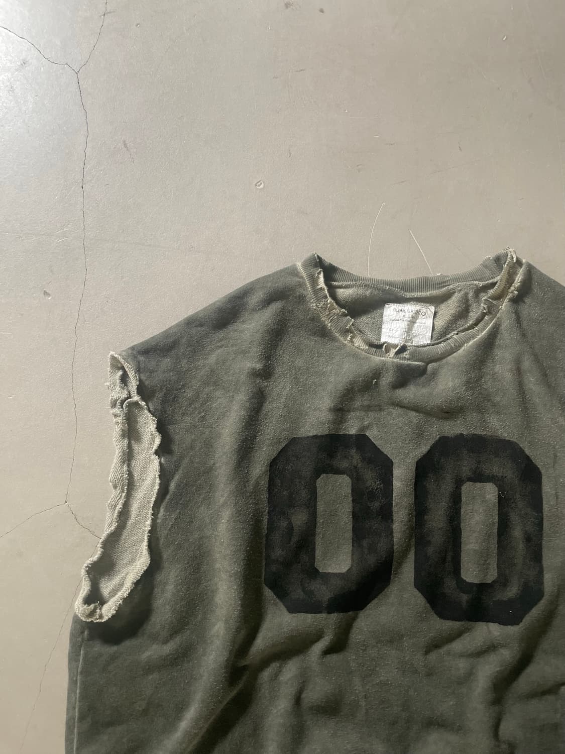 KZ ATELIER Cut-Off Vintage Sweat Vest 상품이미지3