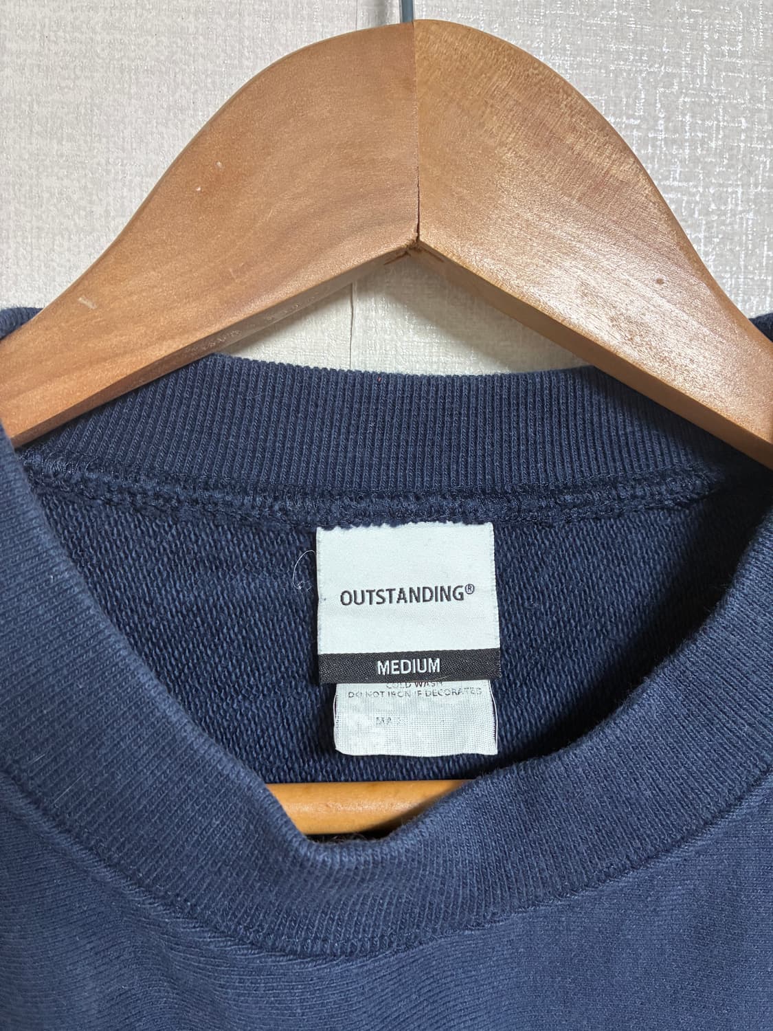 빈티지 아웃스탠딩 맨투맨 네이비 M 상품이미지3