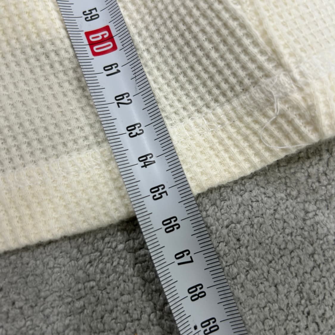 폴로 와플 긴팔티 아이보리  상품이미지5