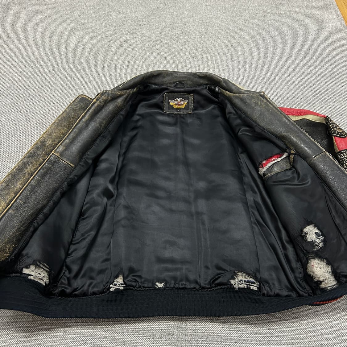 할리데이비슨 90s 빈티지 레더자켓(XL) 상품이미지8