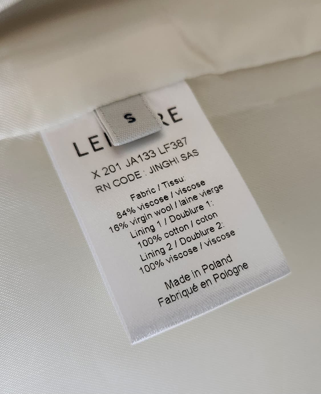 르메르 실크 더블 브레스티드 자켓 S 판매합니다. 상품이미지8