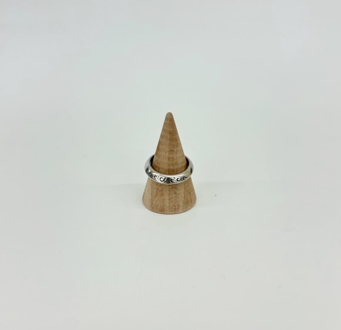 Saad (사드) 레터링 실버 링 상품이미지2