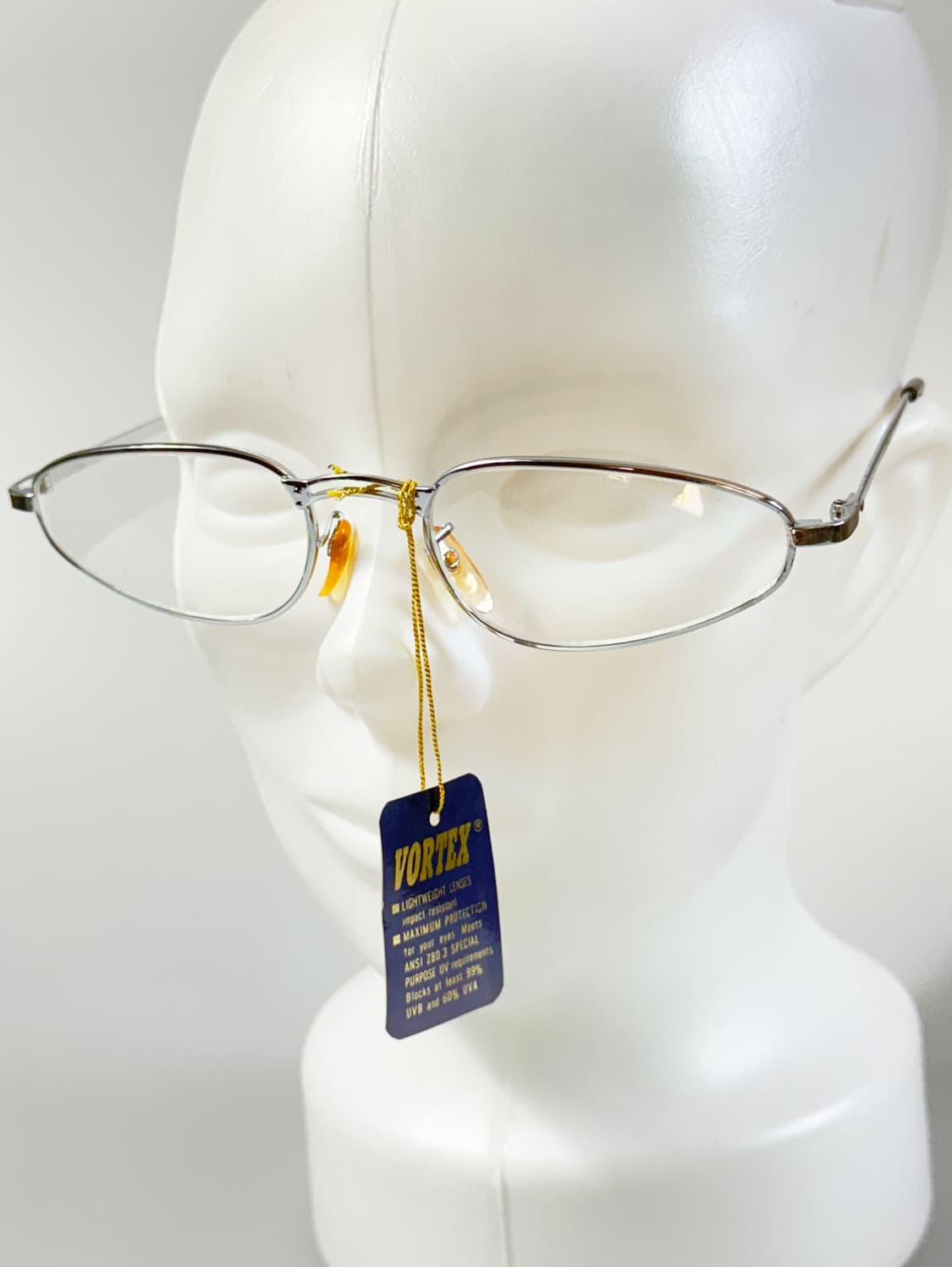 90s VORTEX 실버 메탈 오벌 프레임 빈티지 안경 상품이미지8