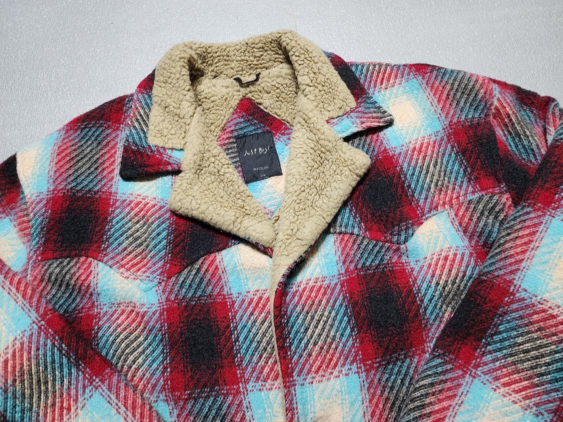 빈티지 BIGI 비기 체크 울 헤비 자켓 상품이미지2
