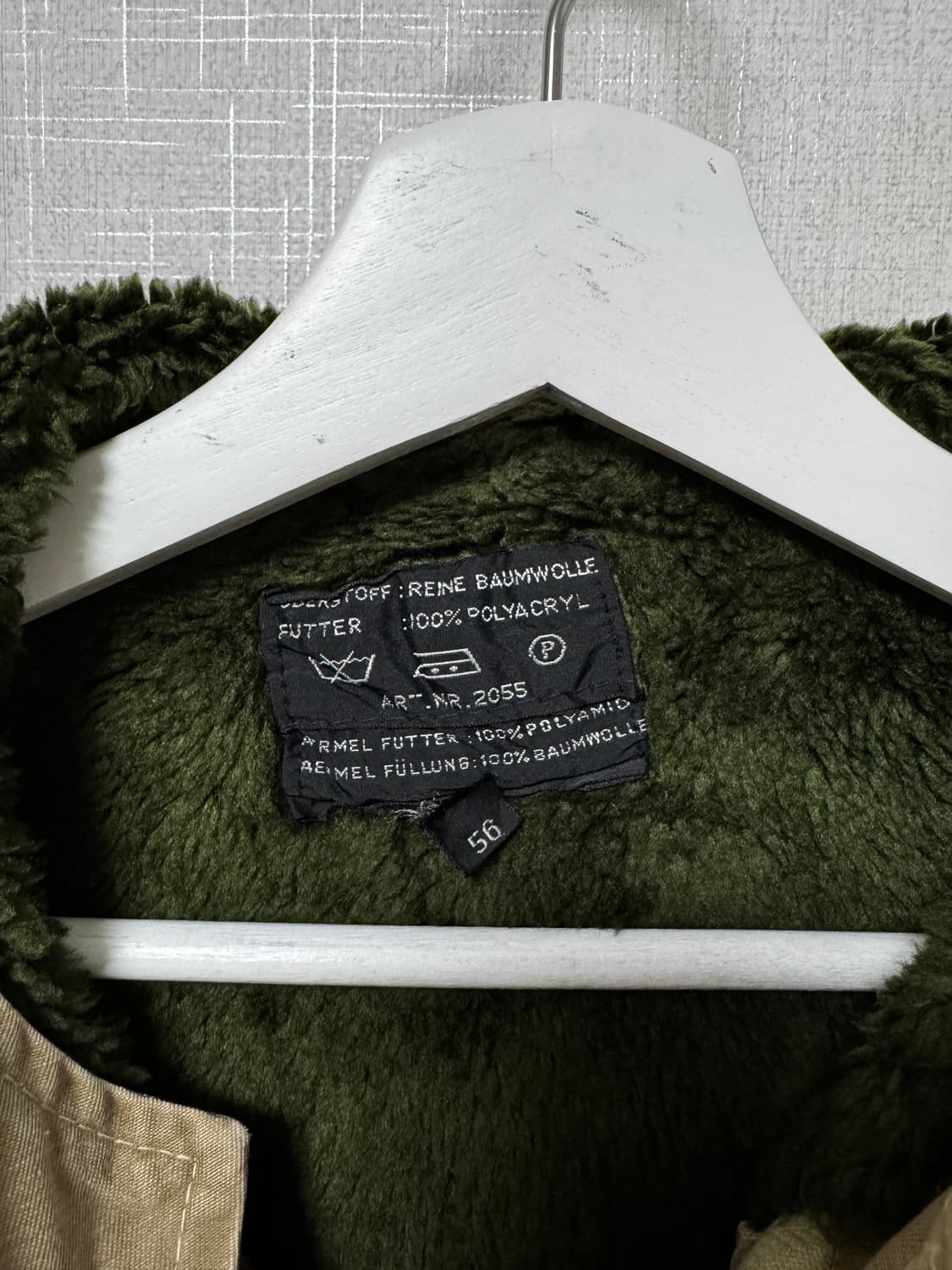 밀리터리 야상 개파카 56사이즈 상품이미지3