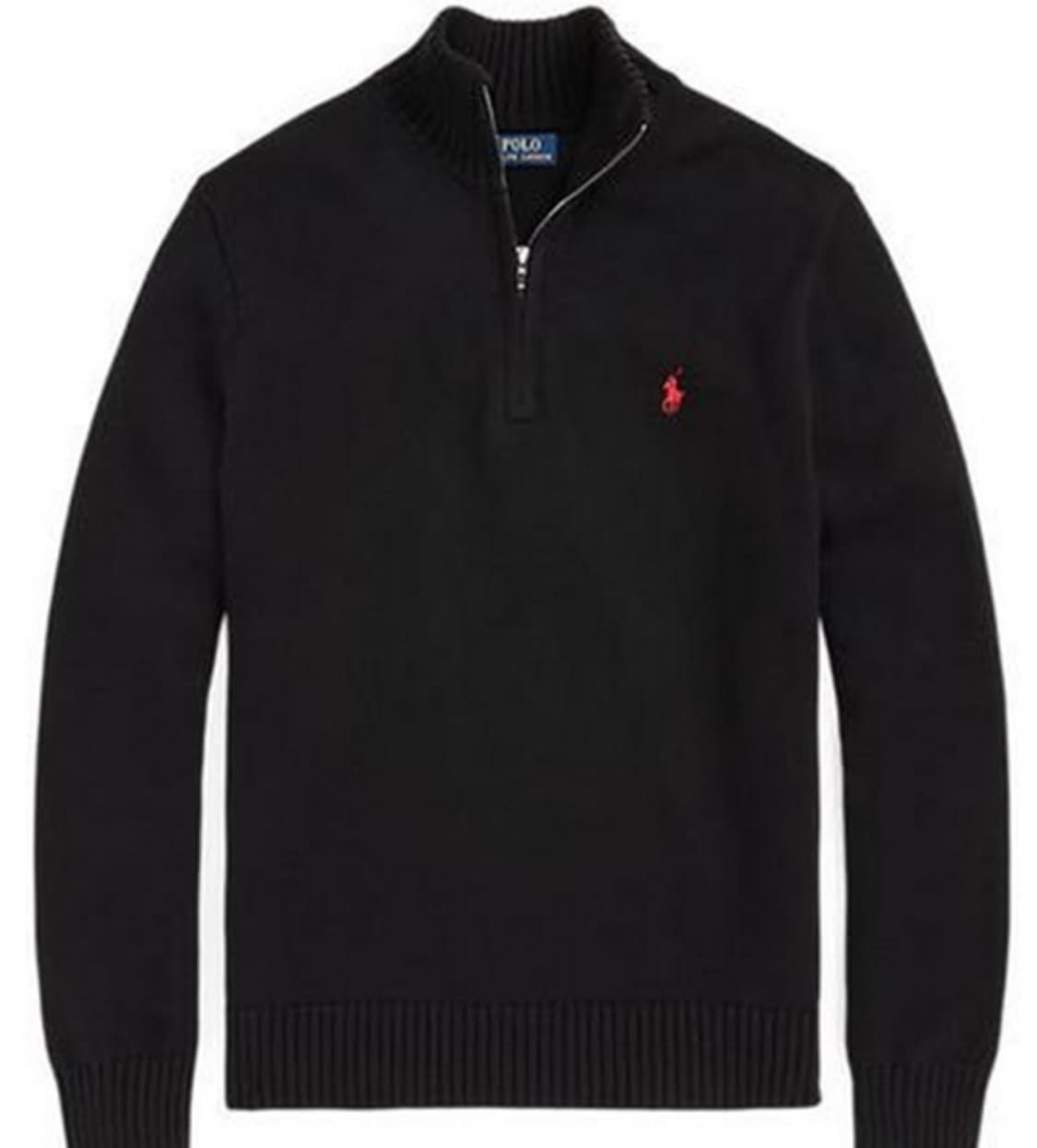 폴로 면 반집업 블랙 XL 상품이미지1