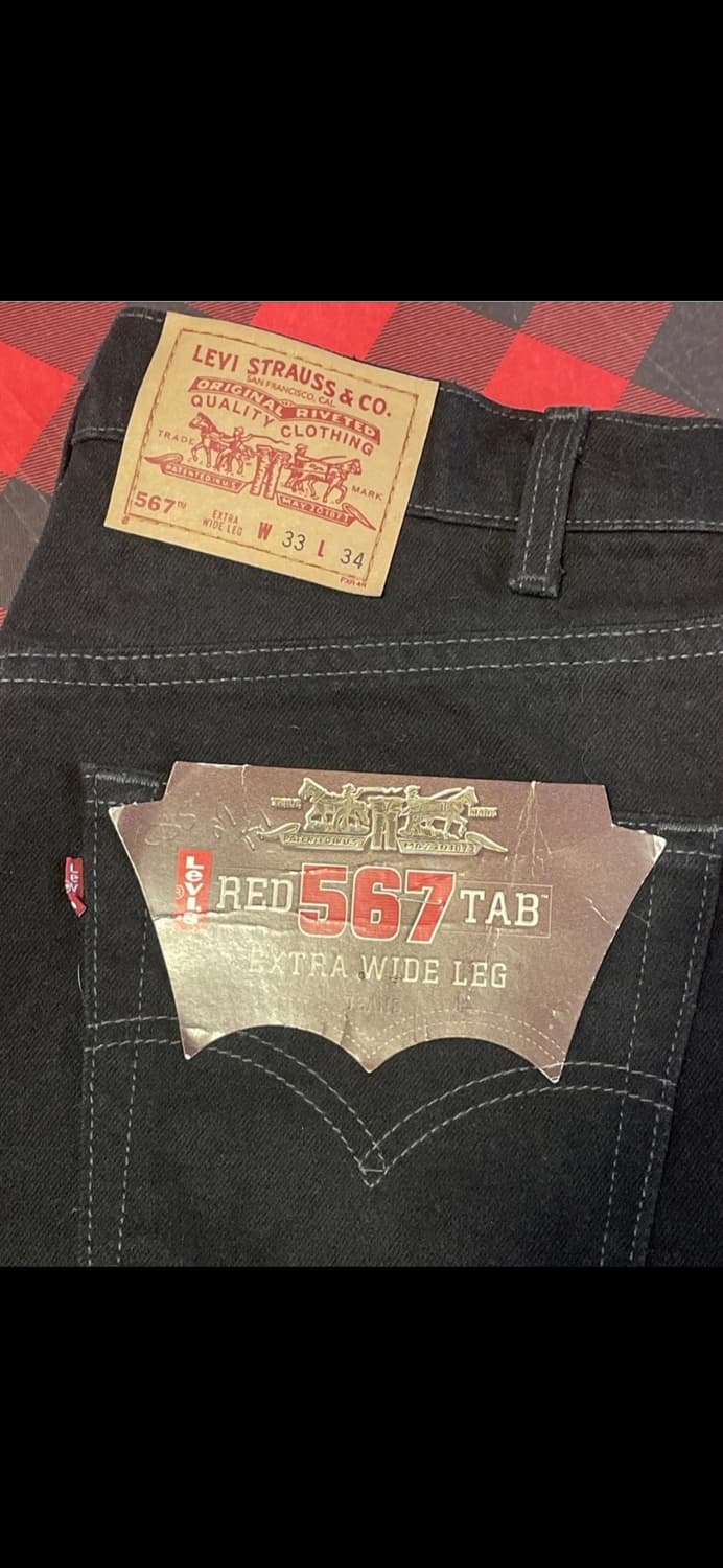 90s 리바이스 567 블랙 33 데드스탁 상품이미지5