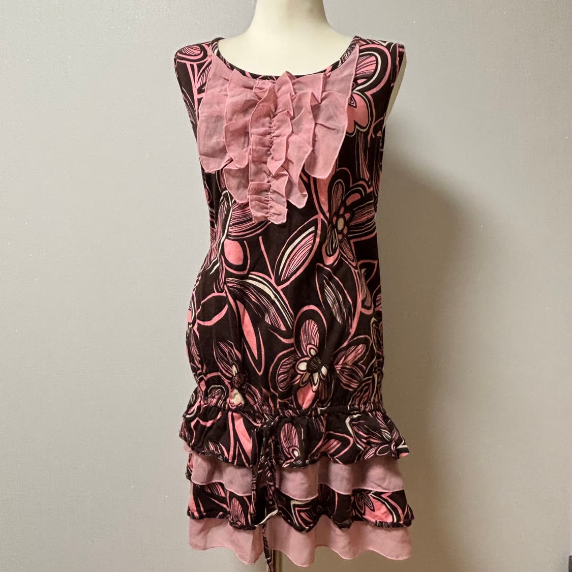 오리엔탈 모리걸 딸기초코 나시 원피스 상품이미지1