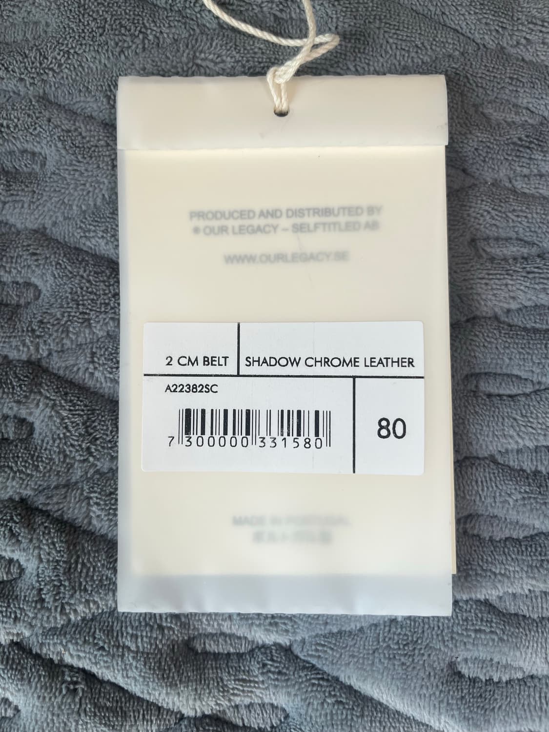 아워 레가시 2cm 벨트 쉐도우 크롬 레더 80 상품이미지6