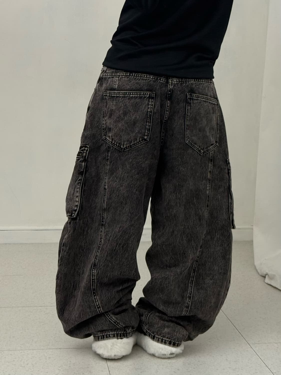 빈티지 워싱 멀티포켓 카고팬츠 상품이미지4