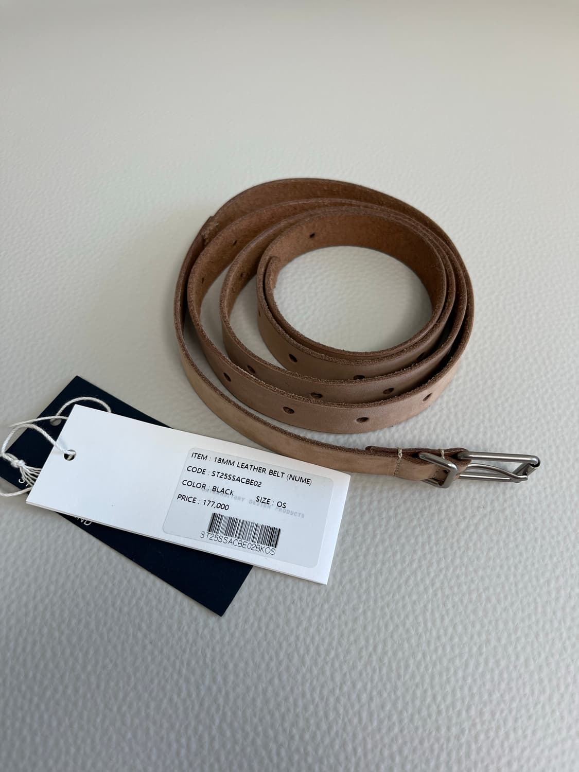 스틸바이핸드 18mm leather belt 상품이미지2