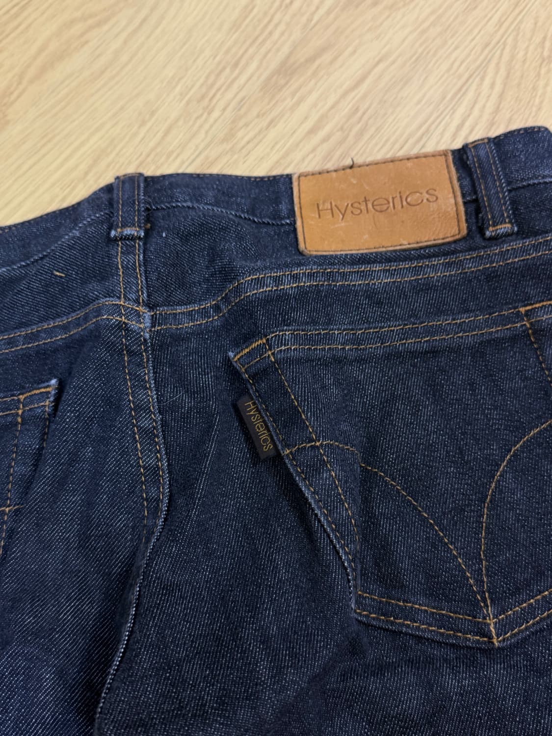 히스테릭글래머 빈티지 로우웨이스트 부츠컷 데님 흑청 S 상품이미지4