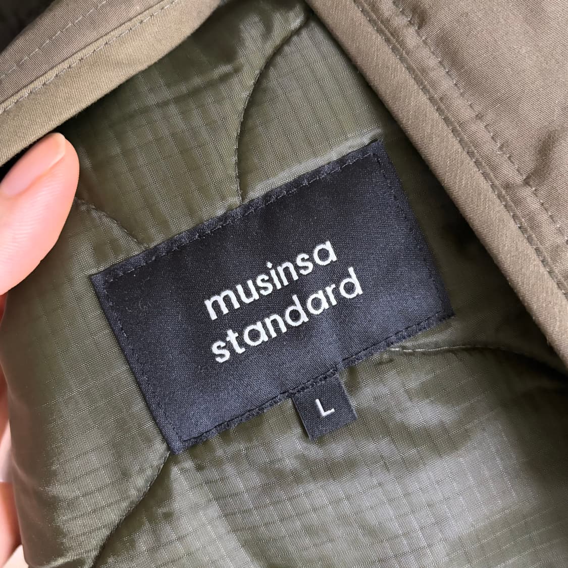 무신사스탠다드 퀼티드 밀리터리 라이너 재킷 상품이미지4