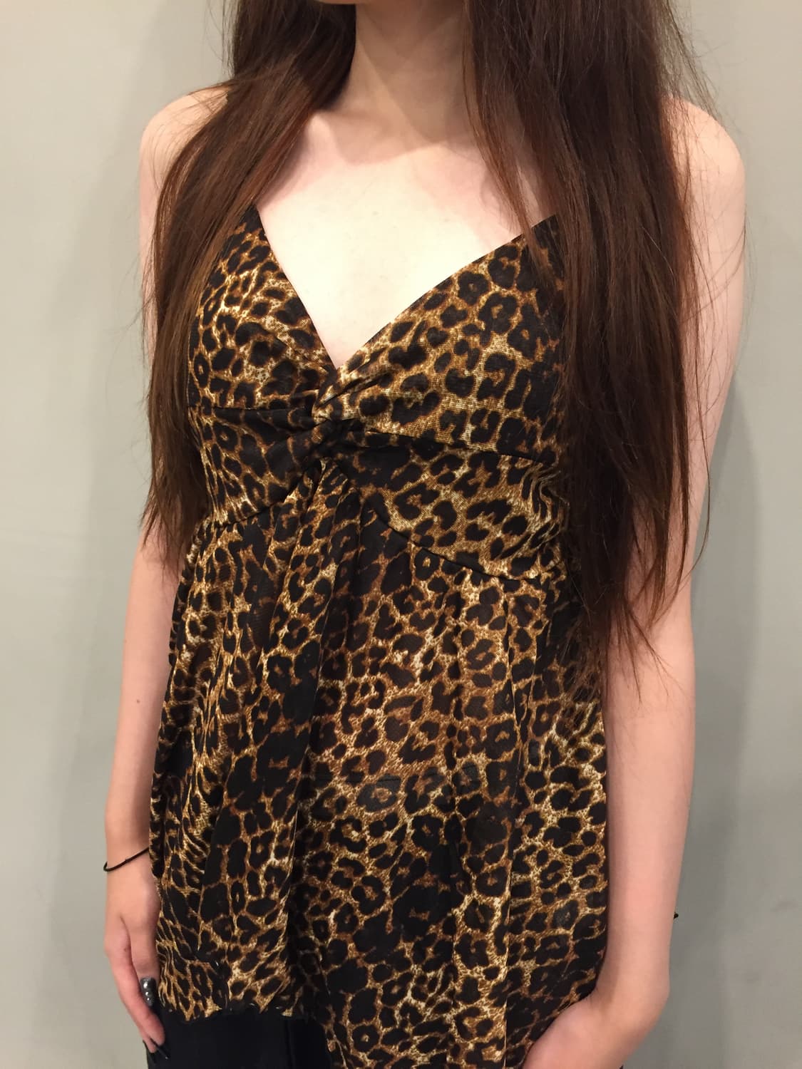 Sky Bomber Leopard Gyaru Top 상품이미지2