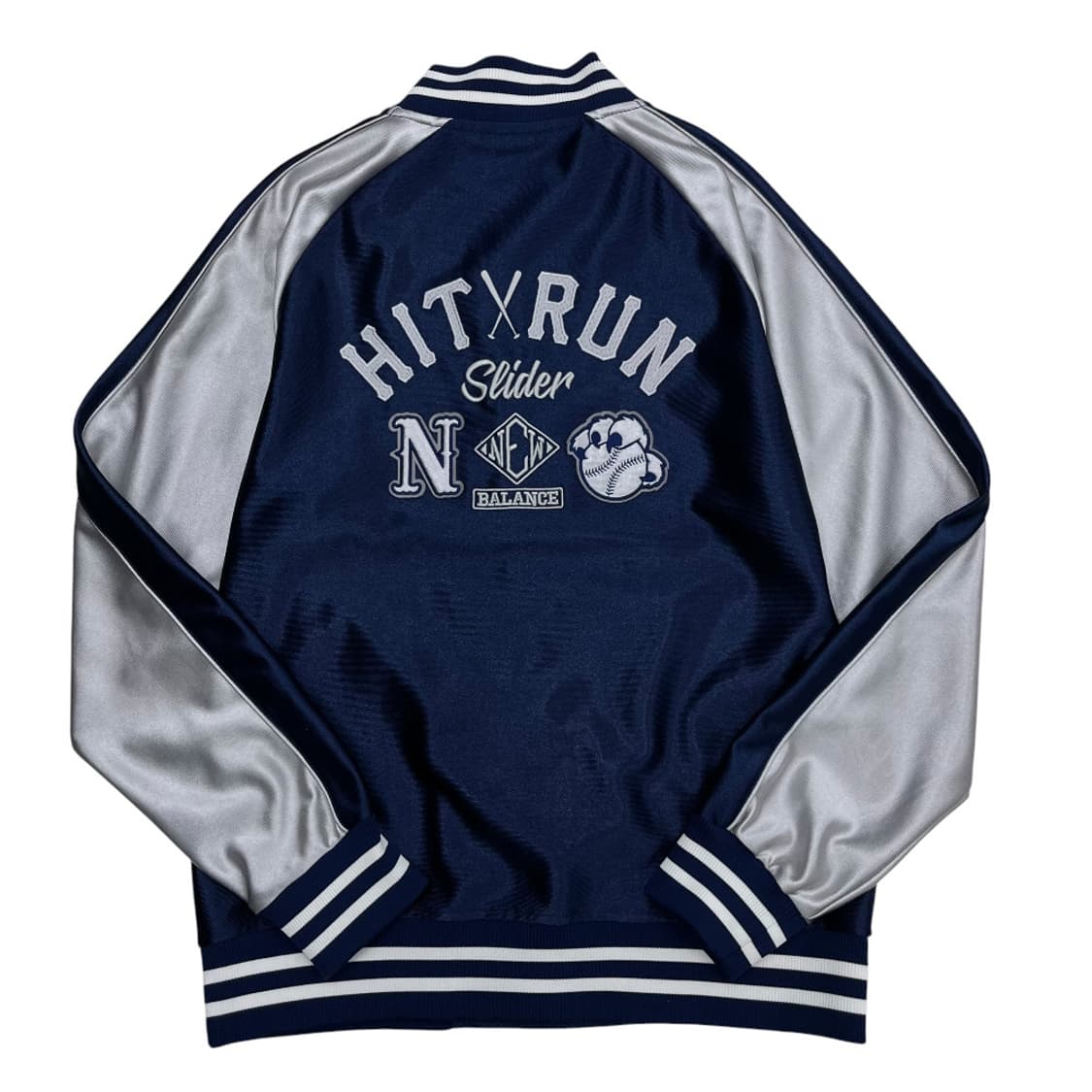 뉴발란스 힛런 네이비 새틴 버튼 자켓 105 상품이미지5