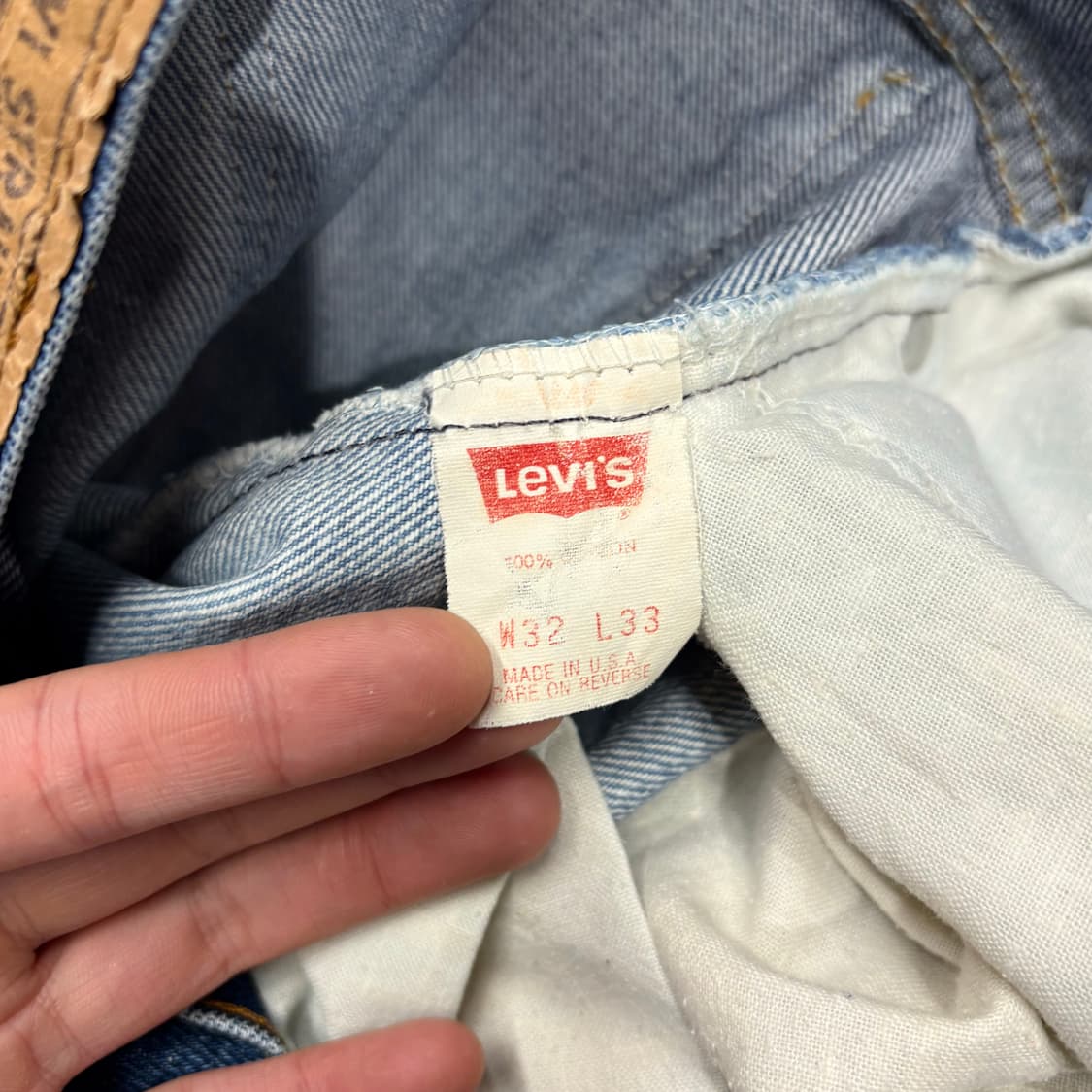 (32) 90s 리바이스 517 워싱 데님 팬츠 made in USA 상품이미지5