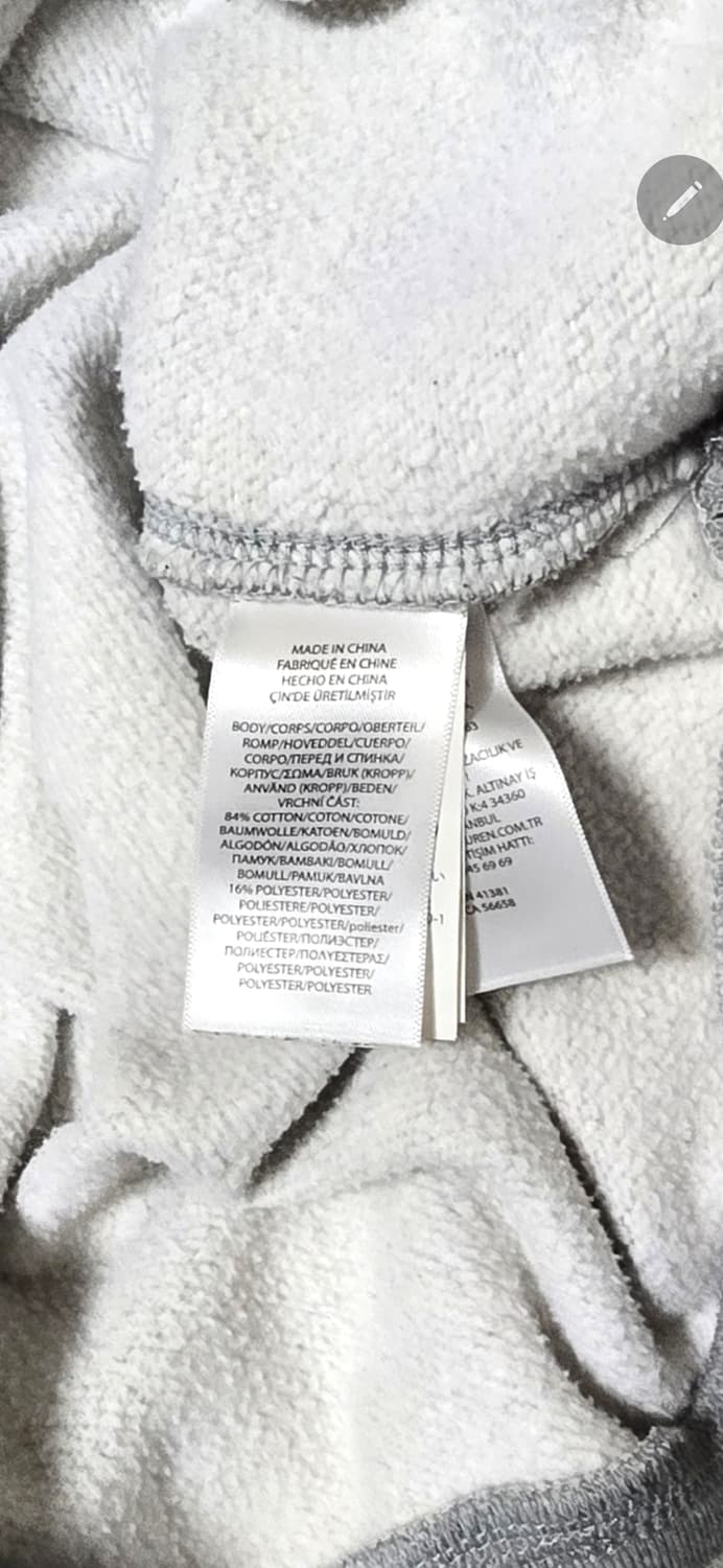 폴로 랄프로렌 그레이 맨투맨 L/G 상품이미지4