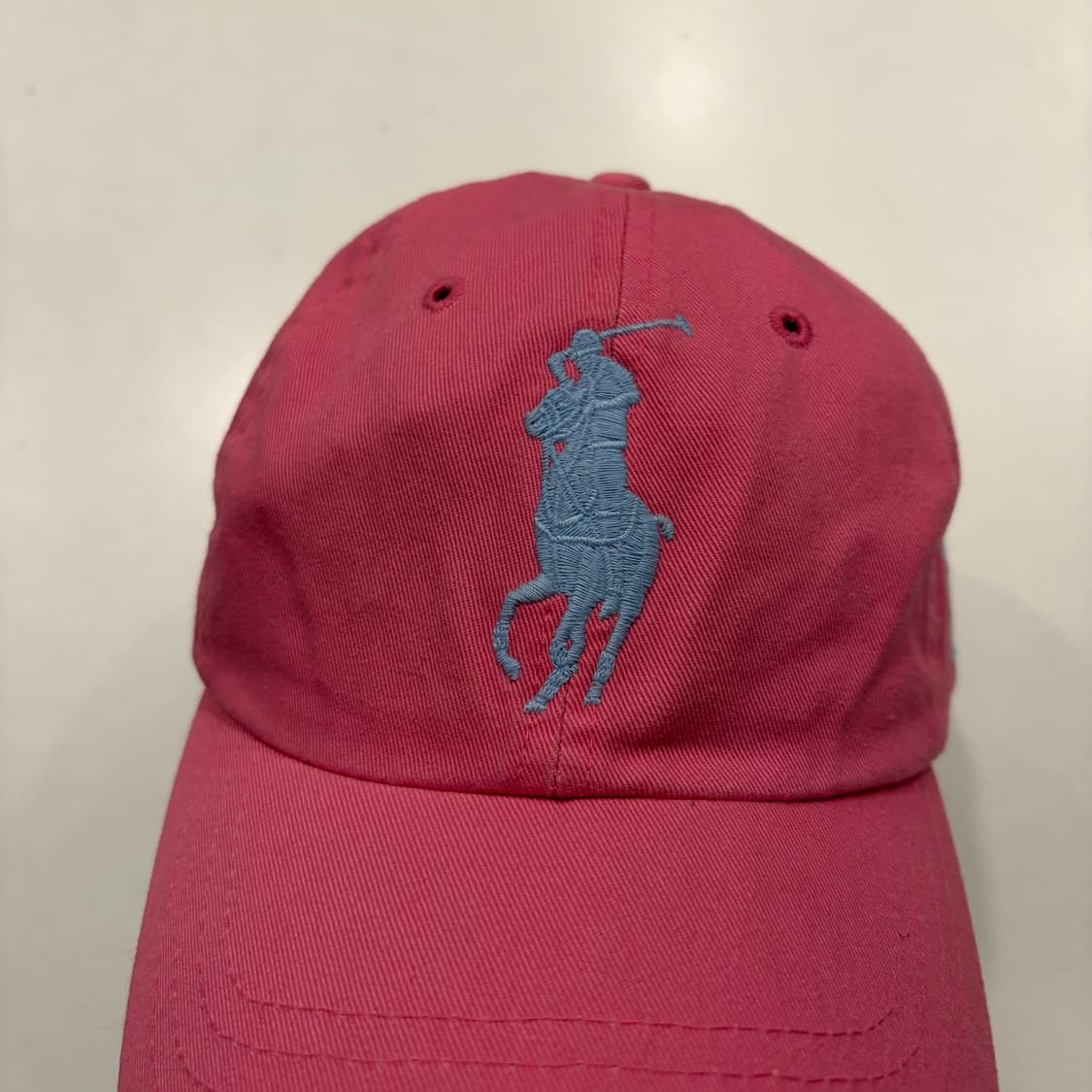 폴로 랄프로렌 넘버 3 핑크색 볼캡 모자 상품이미지2