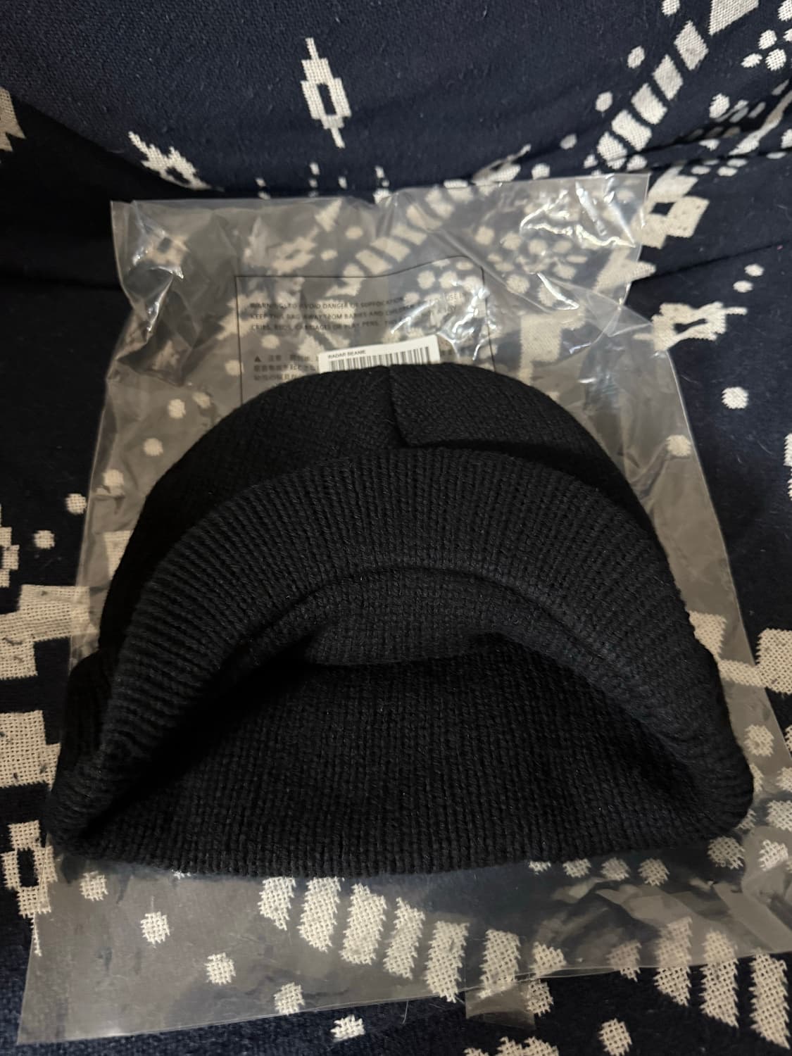 슈프림 레이다 블랙 비니 25FW 상품이미지4