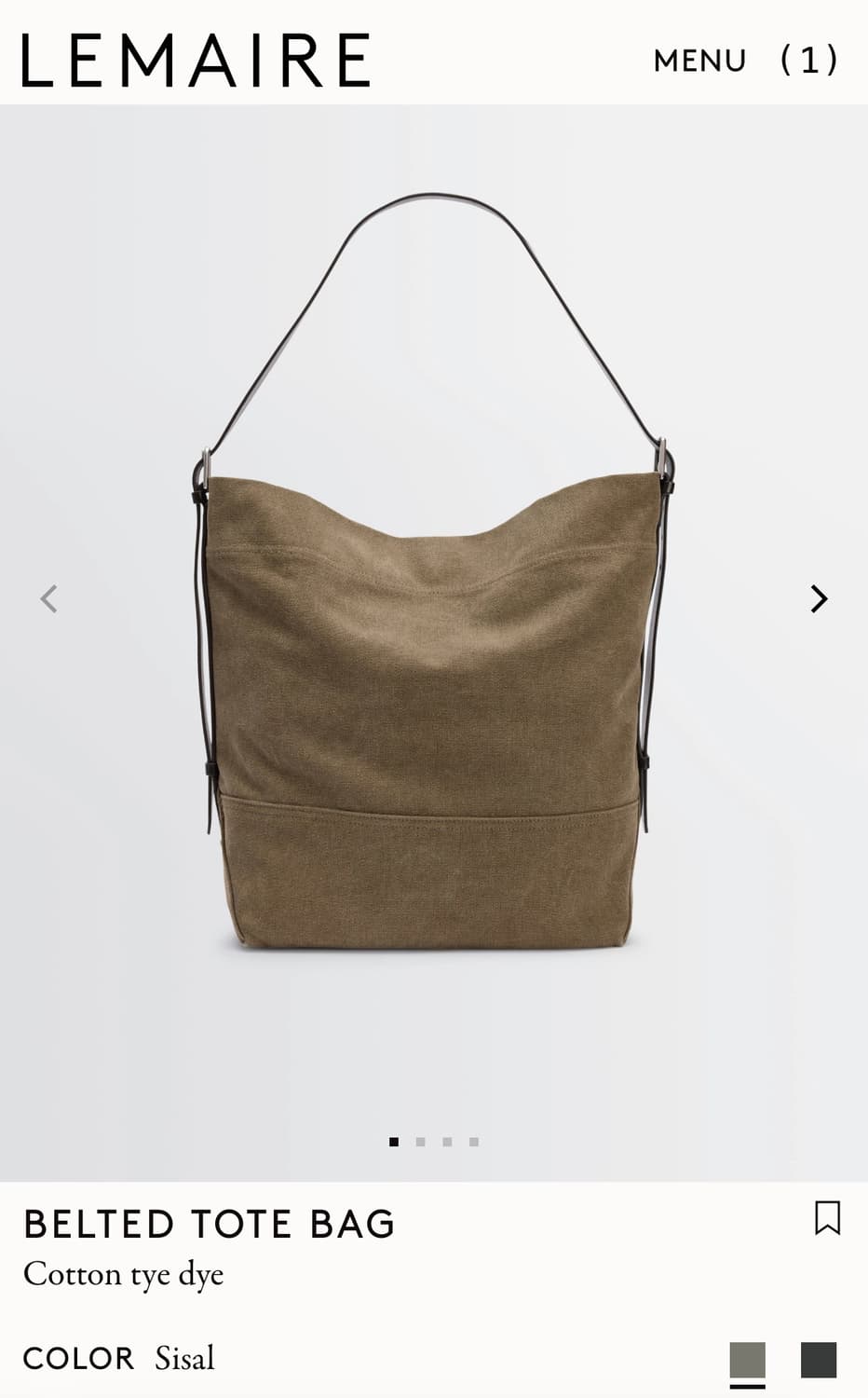 르메르 25fw 벨티드 토트백/SISAL 상품이미지8
