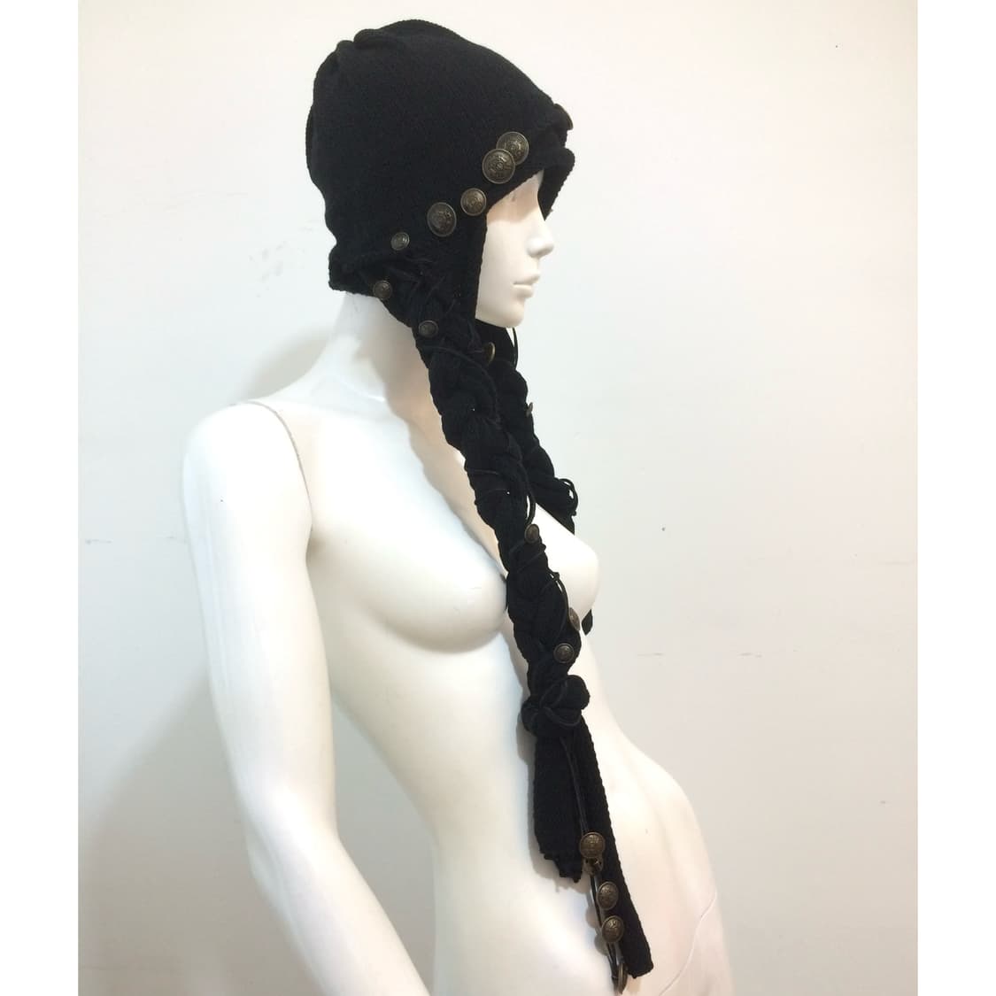 soxjeto x yamimiaogou 나폴레옹 브레이드 니트 모자 상품이미지3