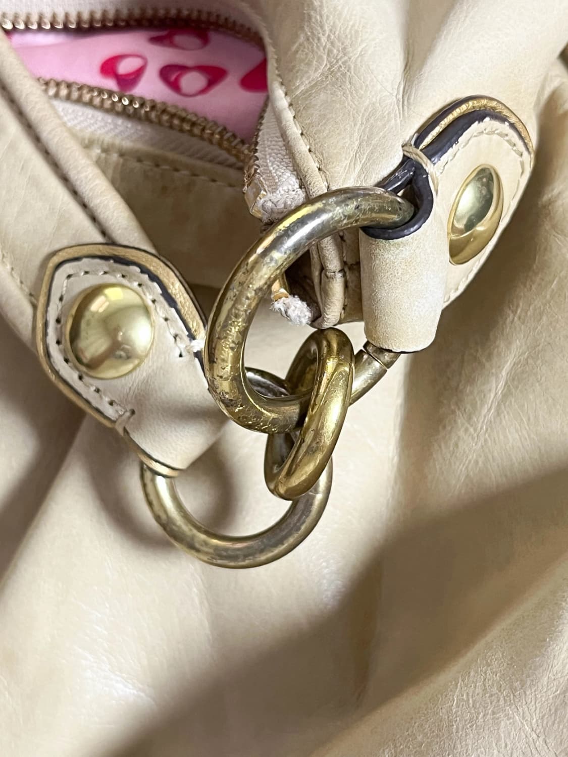 [COACH] 크림베이지 레더 숄더백 상품이미지10