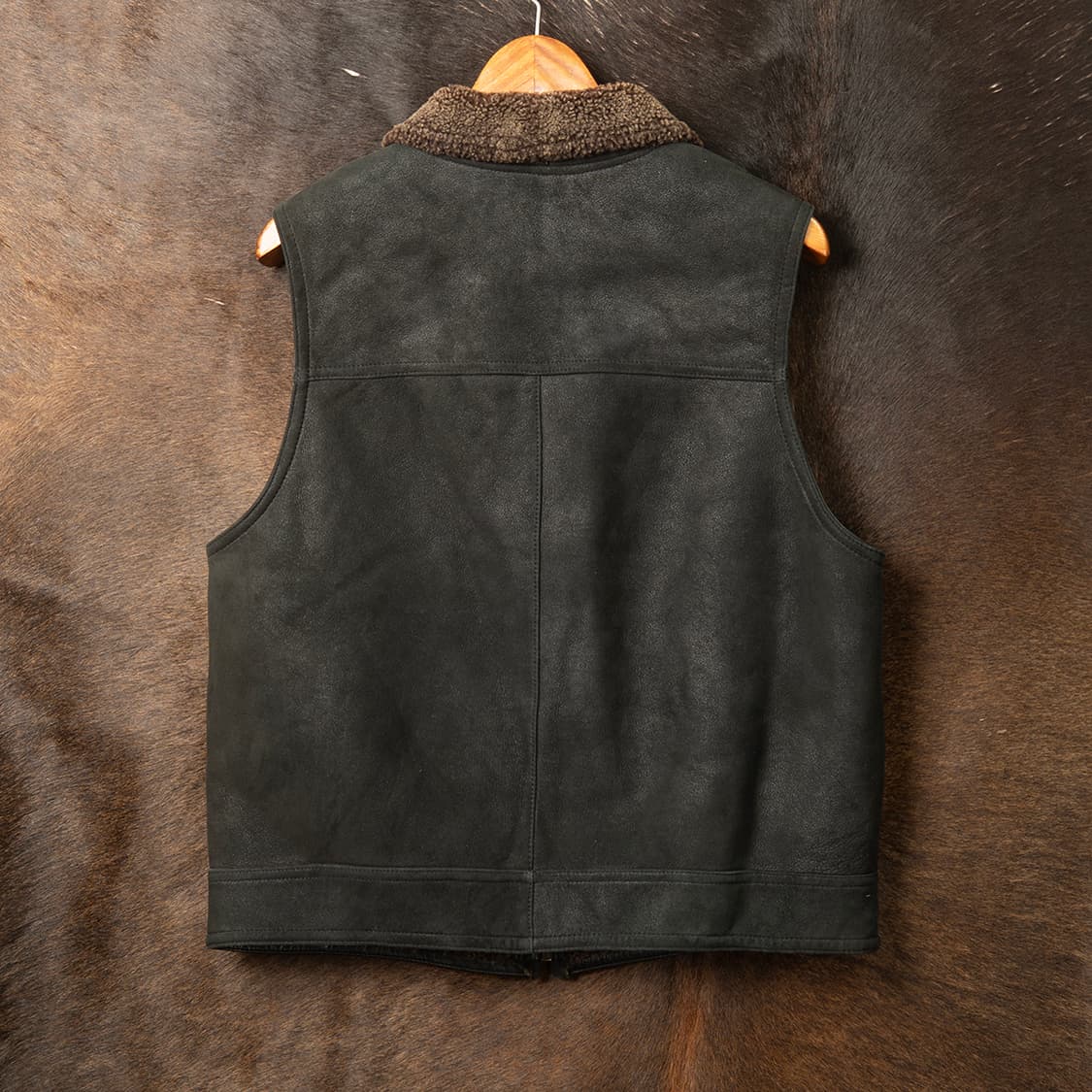 [100] 90s 양가죽 양털 무스탕 베스트  상품이미지5
