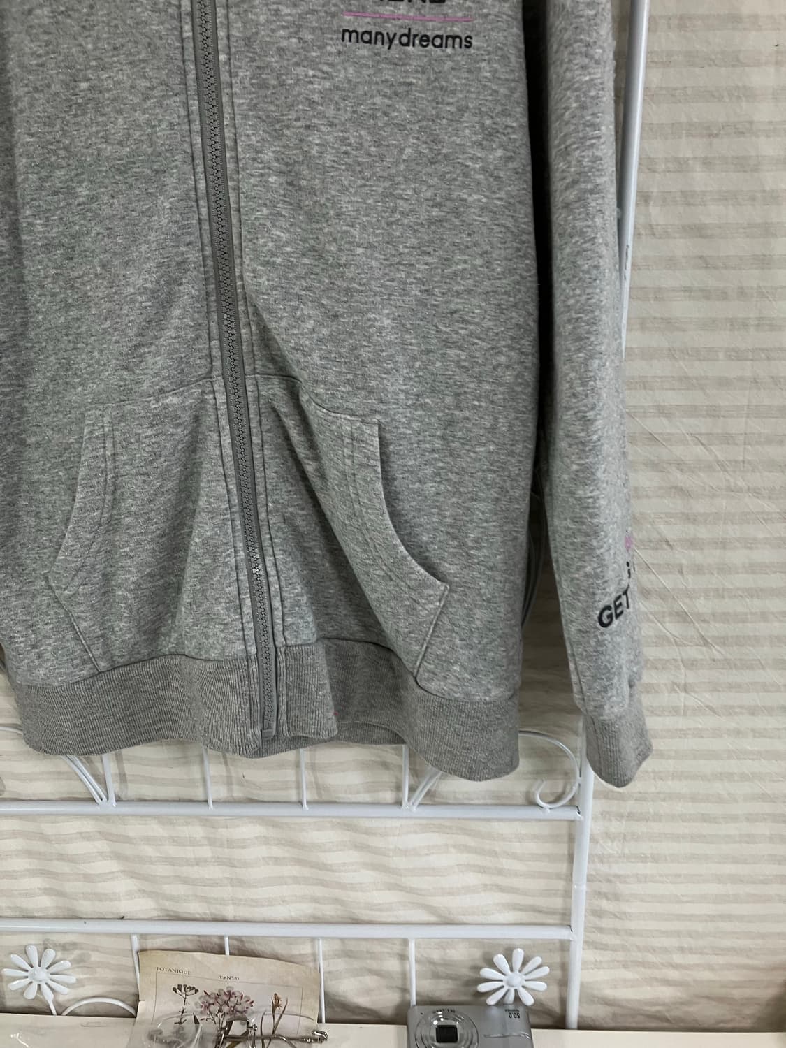 빈티지 멜란지 러블리 후드 집업 933 y2k 스트릿 갸루 펑키 일본빈티 상품이미지4