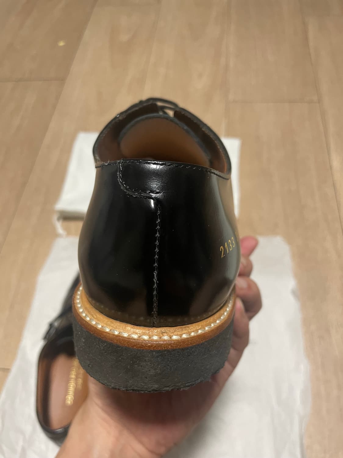 커먼 프로젝트 더비 샤인 블랙 39사이즈 상품이미지5