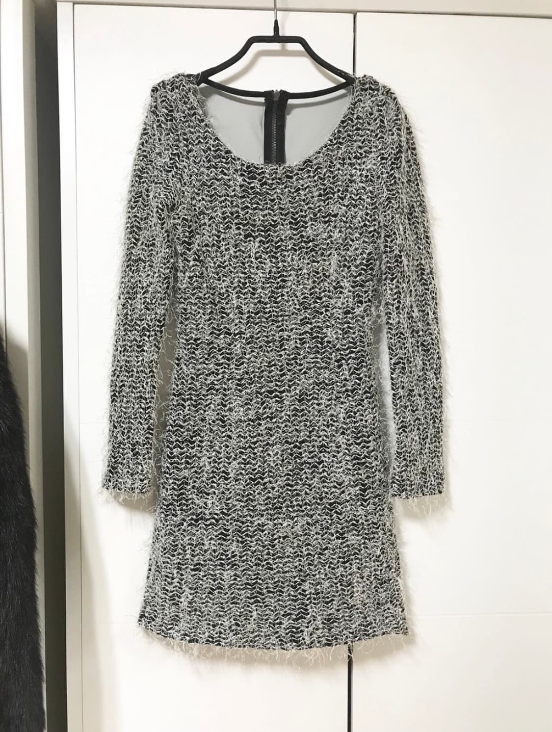 55~66 백오픈 망사 뒷지퍼 원피스/새거수준/섹시백 상품이미지3