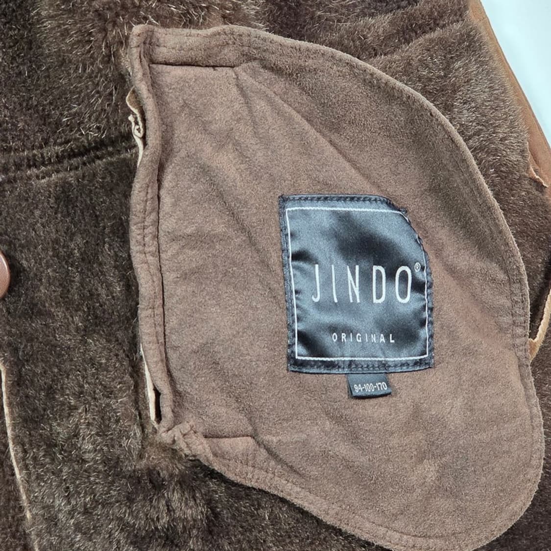 진도 오리지널 천연 양가죽 폭스퍼 트리밍 무스탕 코트 상품이미지7