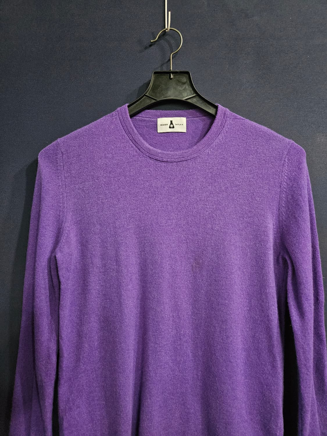 비이커&리플레인 퍼플 남성 100 캐시미어 100%니트 상품이미지7