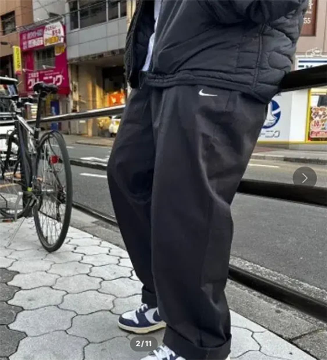 나이키 언라인드 솔로스우시 남자 치노팬츠 블랙 새상품 루즈핏 L 32 상품이미지6