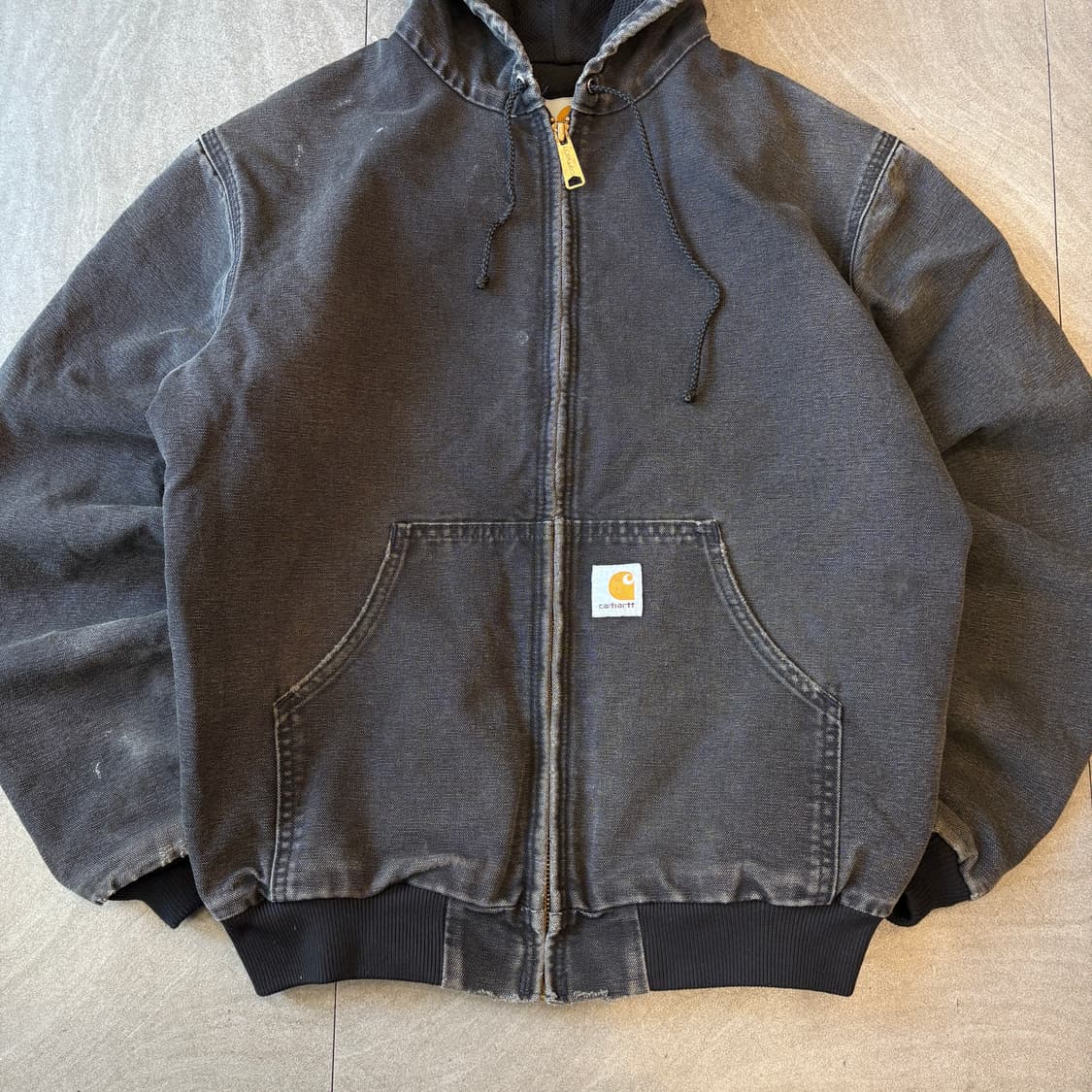 90년대 미국 생산 칼하트 블랙 액티브 자켓 상품이미지4