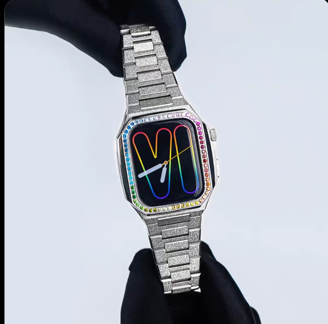 Oceanora 2026 레인보우 다이아몬드 애플워치 커스텀 케이스 상품이미지4