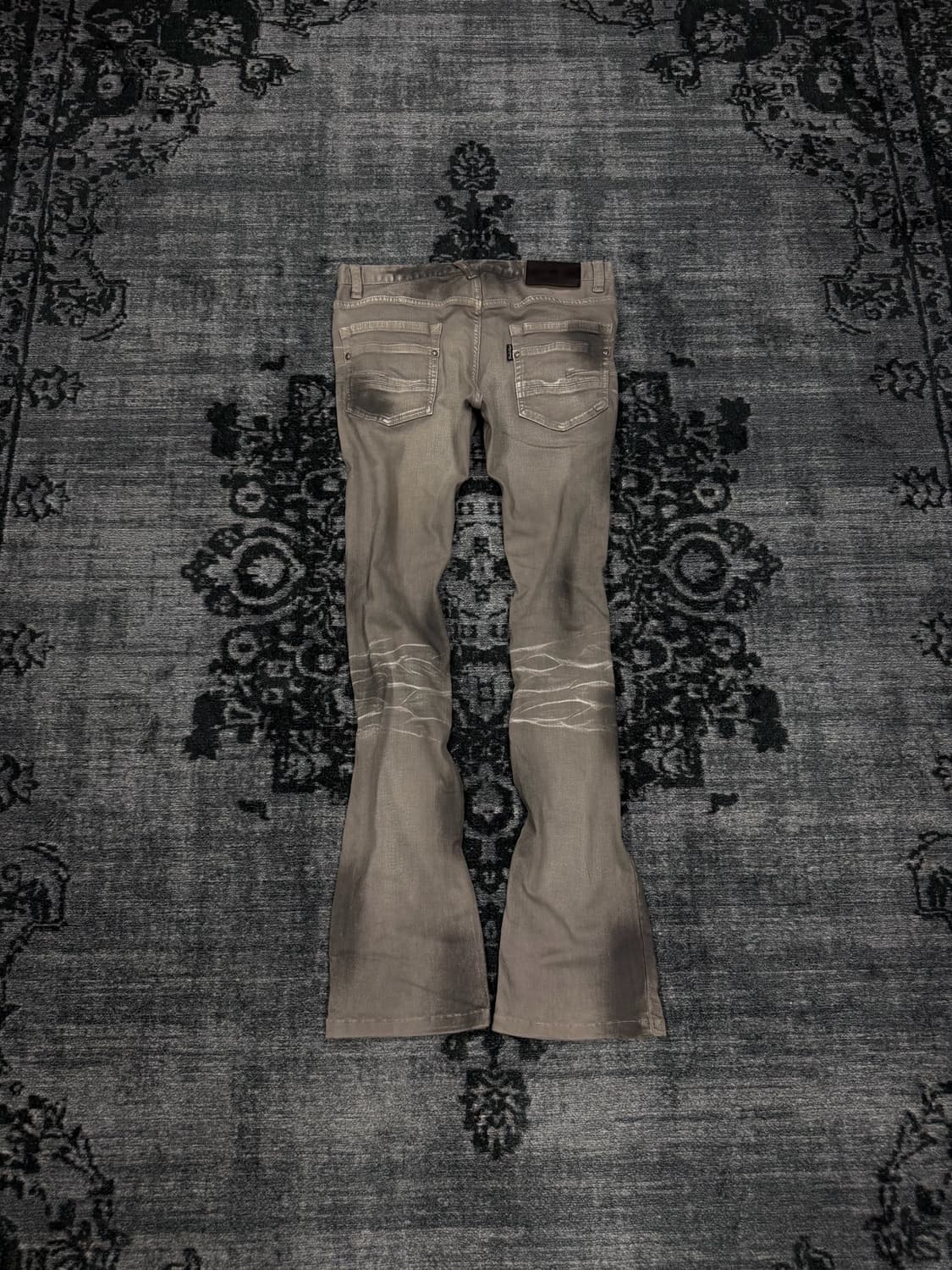 Tornado mart dark washing grey flare den 상품이미지7