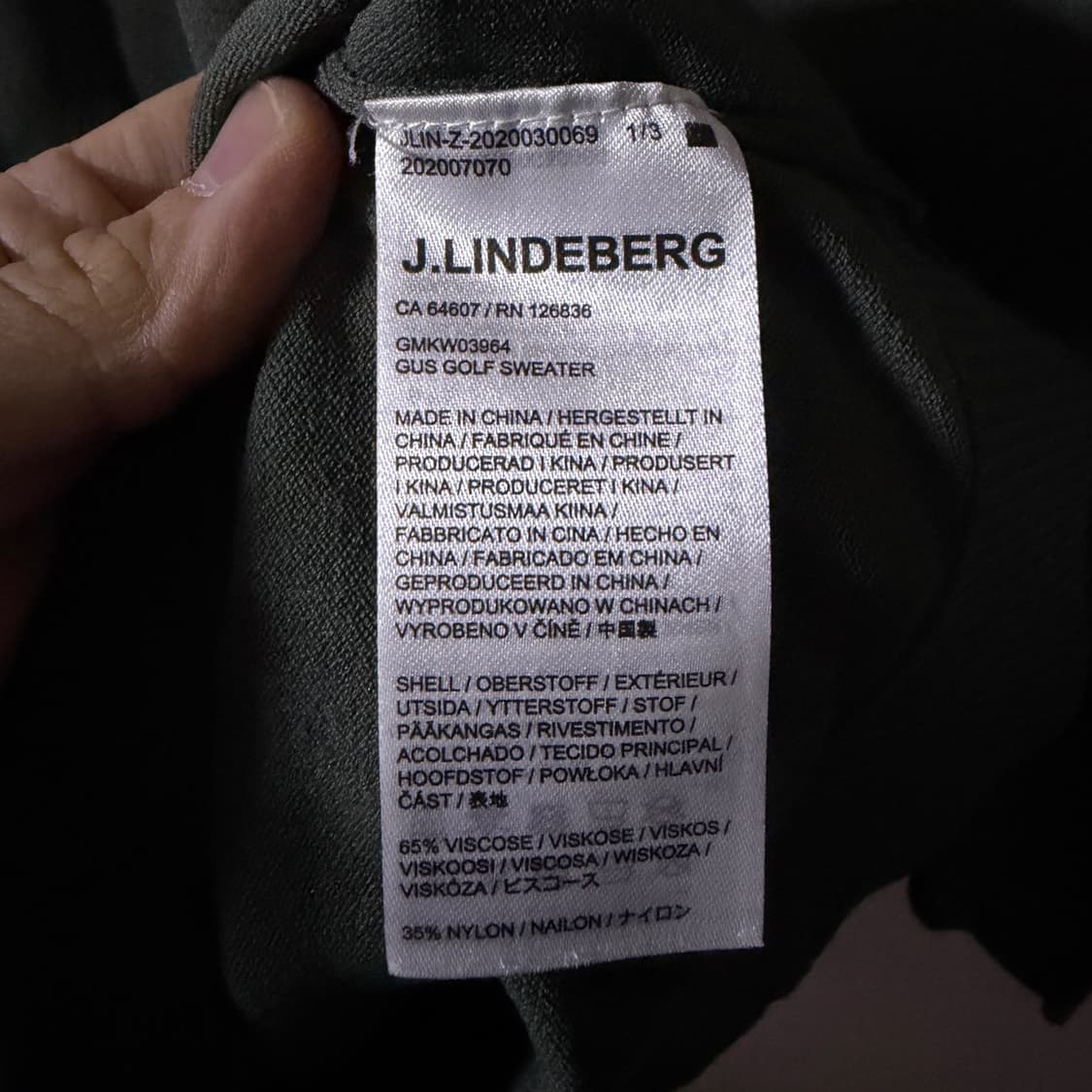 제이린드버그 남성 로고 니트 XL (100) 상품이미지8