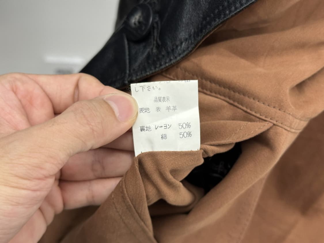GIMARAR DENT FIRENZE 레더 카코트 (XL) 상품이미지9