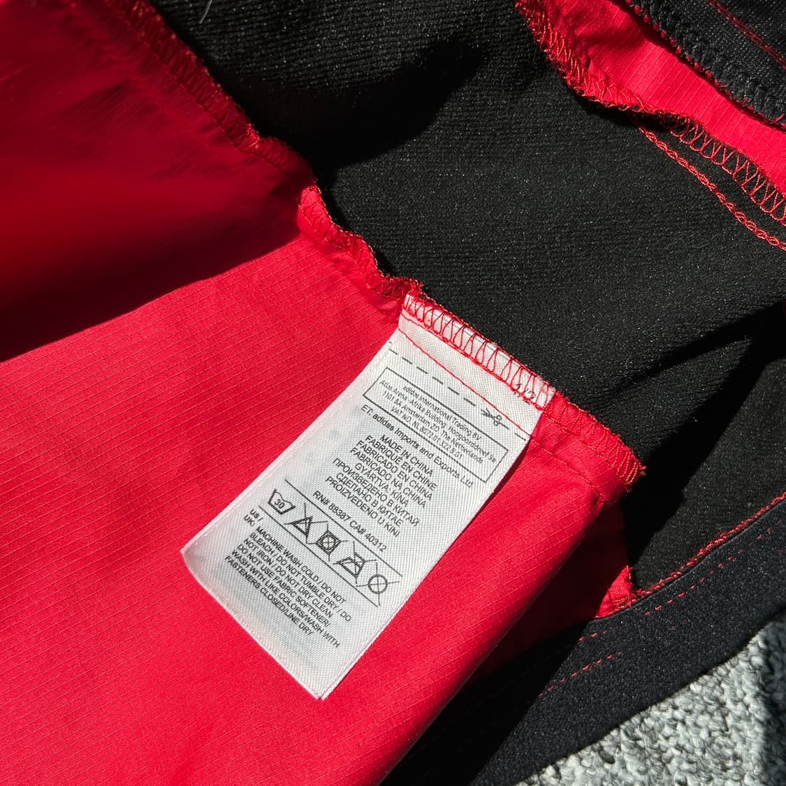 아디다스 레드 트랙 바람막이 집업 상품이미지9