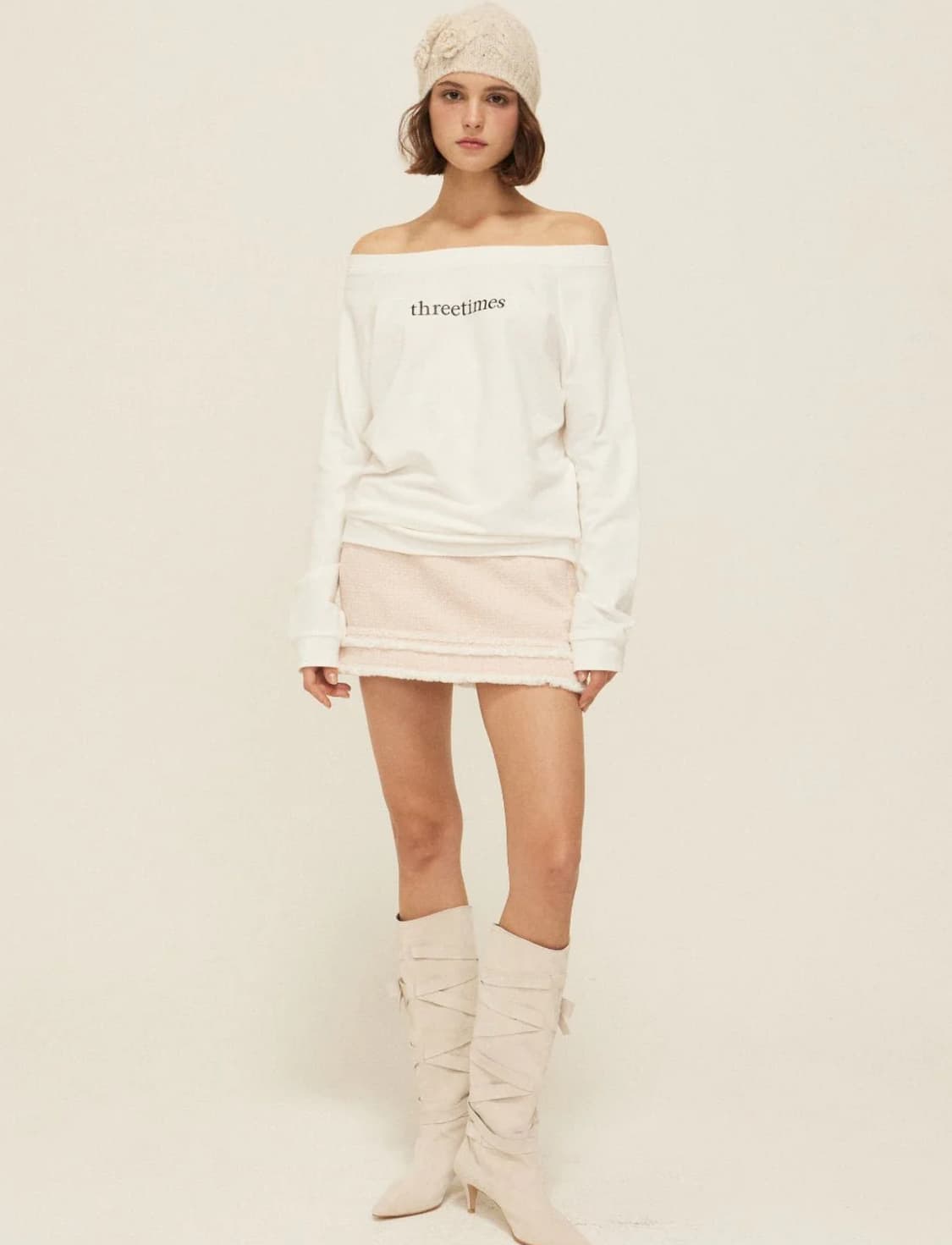 쓰리타임즈 basic logo off top  상품이미지2