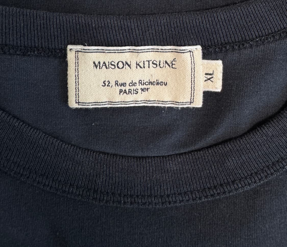 MAISON KITSUNE 메종키츠네 바시티 폭스 클래식 티셔츠 XL 상품이미지4