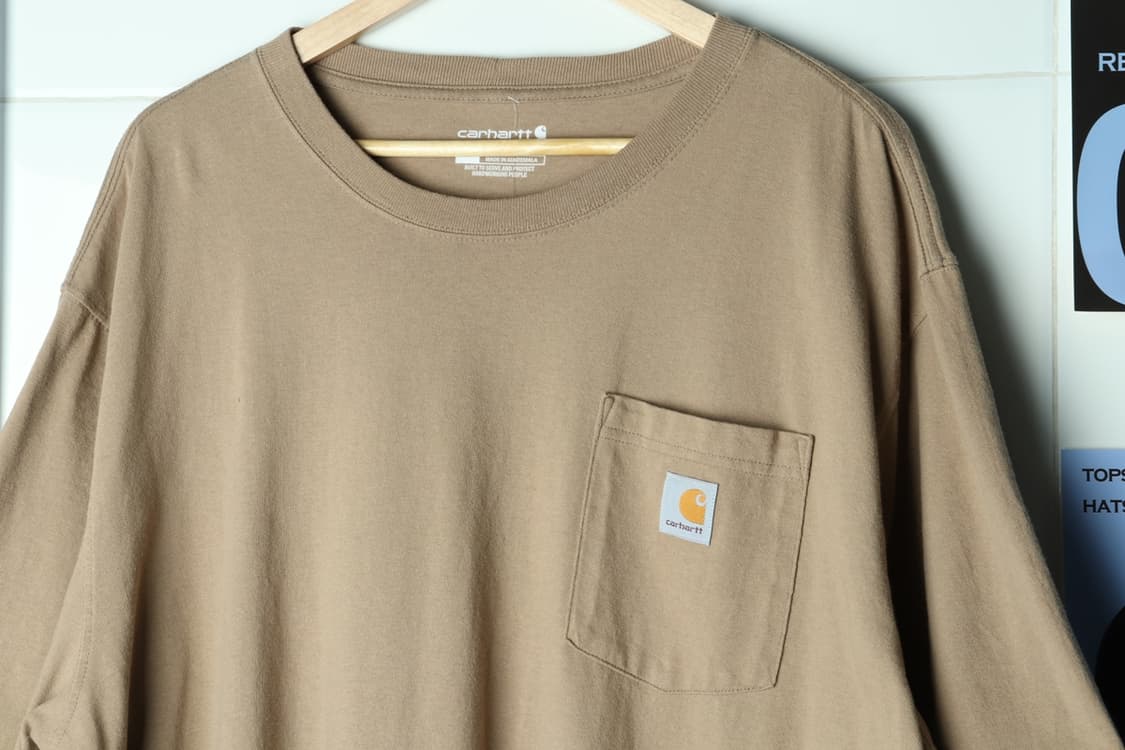 (XL-3XL) 칼하트 반팔 티셔츠 USA 베이지 빅사이즈-H31835 상품이미지3