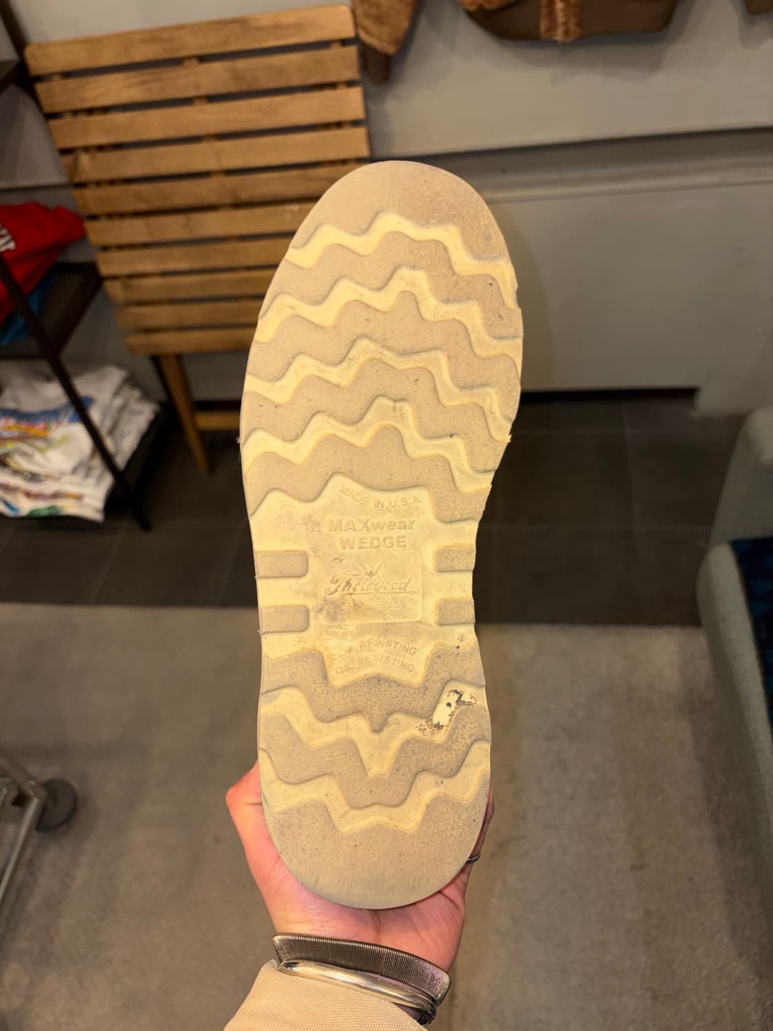 Thorogood USA moc toe leather boots 10D 상품이미지10