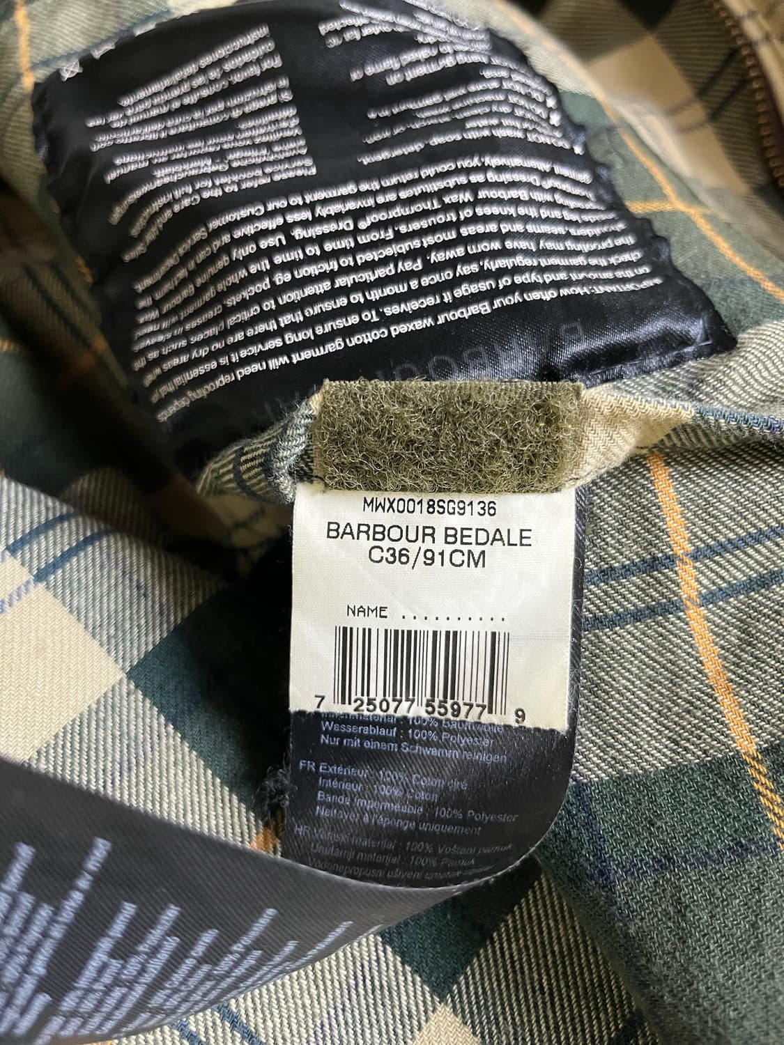 바버 비데일 세이지 36 상품이미지4