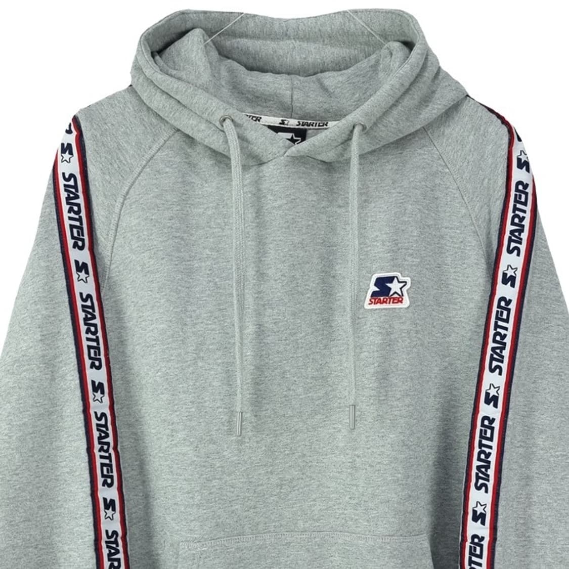 [스타터] 로고 패치 오버핏 후드티 그레이 M19824 상품이미지4