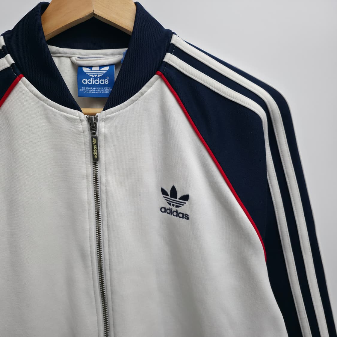 [L] 아디다스 화이트 네이비 져지 상품이미지4