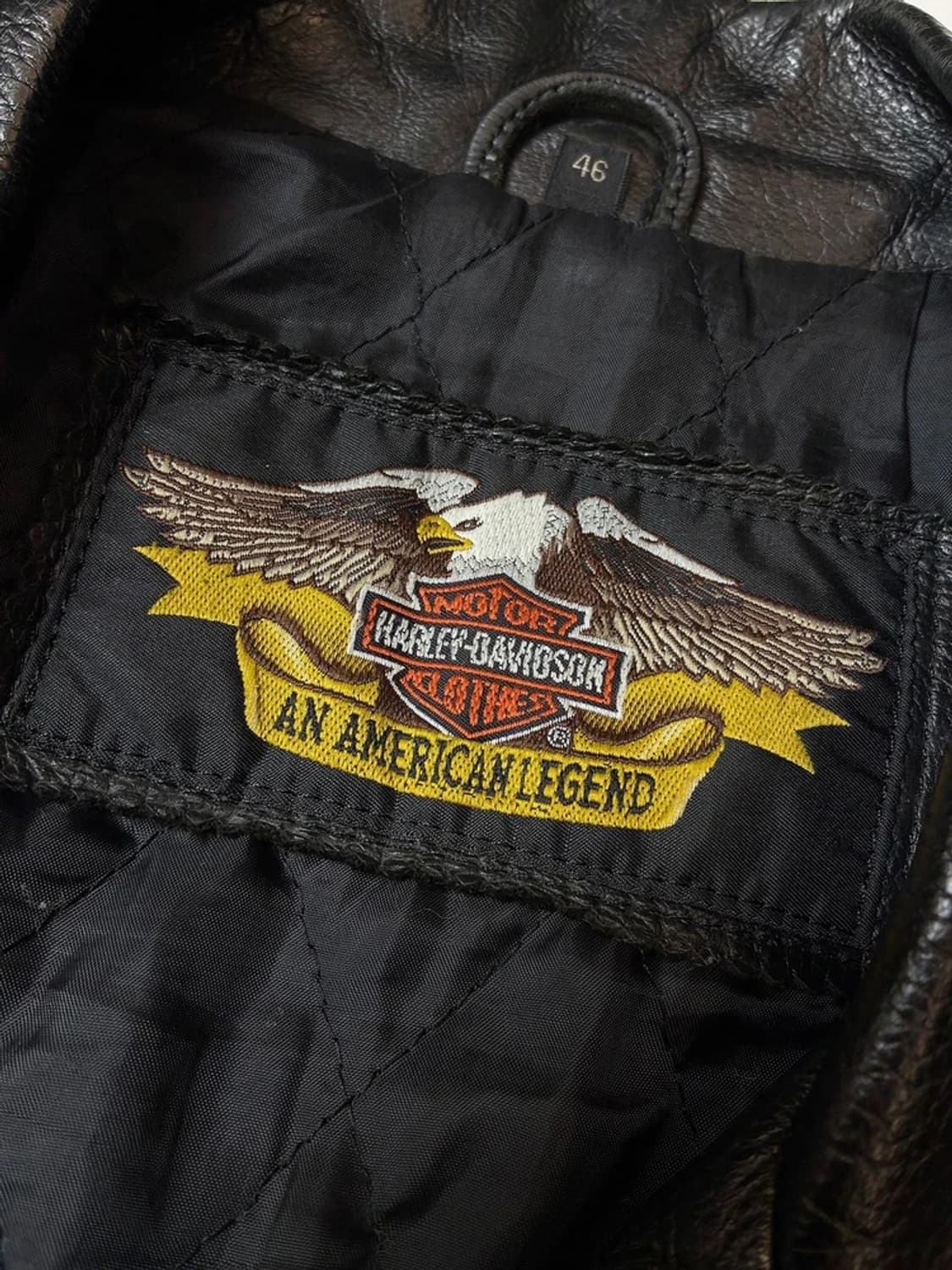 할리데이비슨 이글 엠보싱 로고 소가죽 자켓 PN9338 상품이미지8