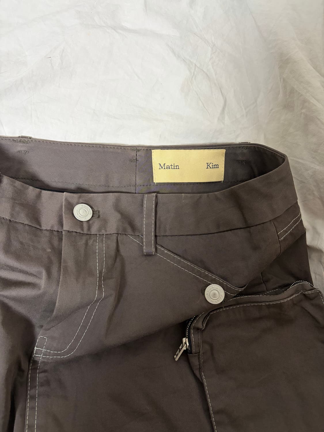 마뗑킴 사이드 포켓 미니스커트 브라운 상품이미지8